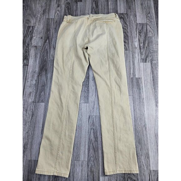 Lauren Ralph Lauren Jeans Womens 8 Beige Straight Leg Zip Pocket Classic Pants - Picture 2 of 11